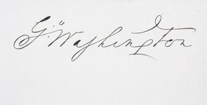 Firma de George Washington